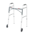 Drive Medical Deluxe Two Button Folding Walker w/ 5" Wheels 10210-1